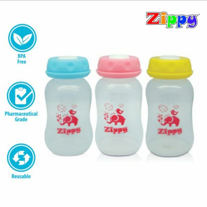 Botol Asi isi 3 Bahan Polypropylene PP 150ml Anti Pecah BPA Free Milk Bottle Storage Botol Penyimpanan Asi