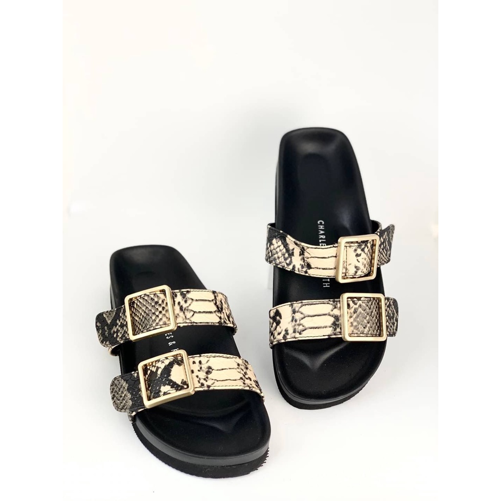 [7.7 Boombastis Sale⚡] - SANDAL WANITA CKS488 CK FLATFORM SANDALS PREMIUM IMPORT