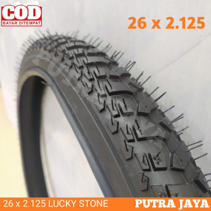 Ban Luar Sepeda 26 x 2 125 / 26 x 2.125 Lucky Stone Ban Sepeda MTB 26 Gunung Federal Sayur CTB Ukura