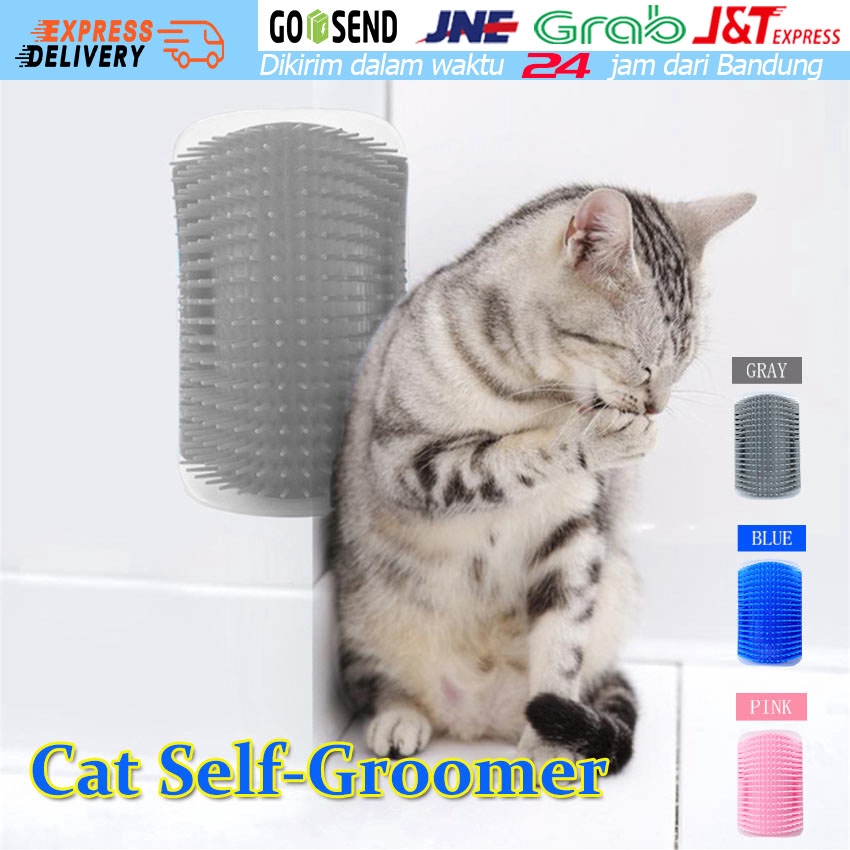 Pet Self Groomer Sisir Sudut Kucing  Dan Anjing Sisir Hewan  