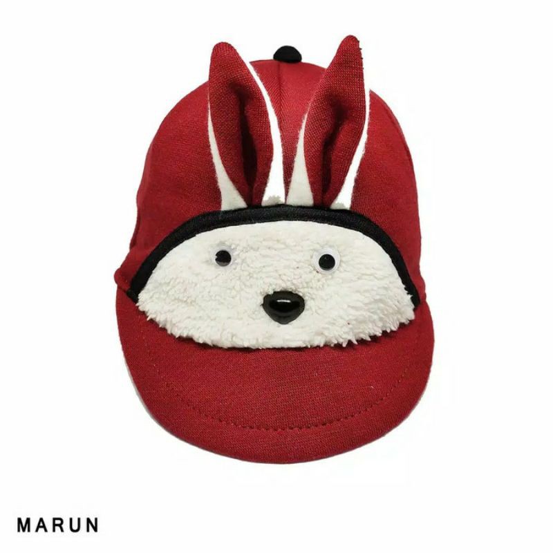 Topi Kelinci Bayi Karakter Free Bordir Custom Nama