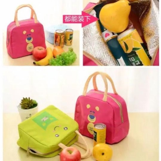 Tas Bekal Karakter / Iconic Insulated Lunch Bag Cooler WAJAH KARTUN - LPM Shop