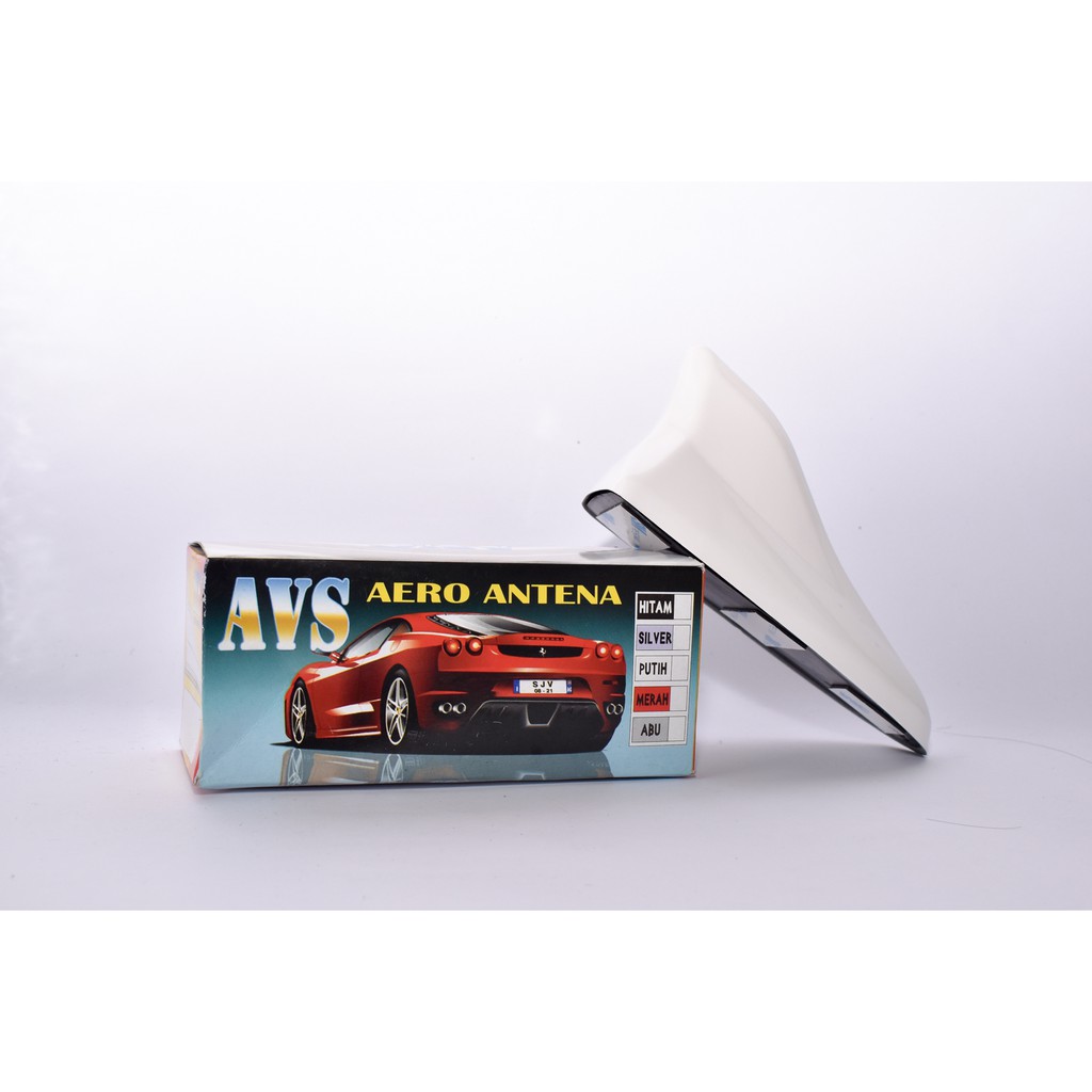 Antena Sirip Hiu PUTIH Variasi Model Aero Sharkfin WHITE Antenna Aero AVS Kinclong Mengkilap