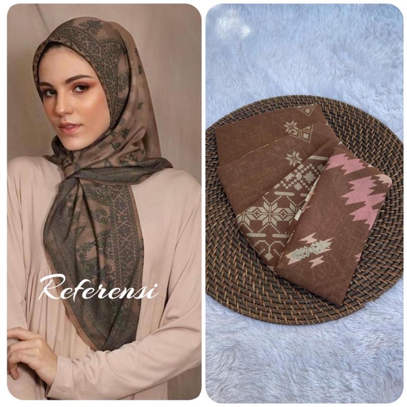 251- 300  Hijab segiempat voal motif-266