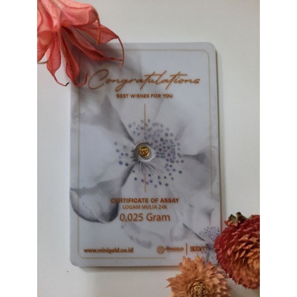 MiniGold Congratulation Series 0.025 gram