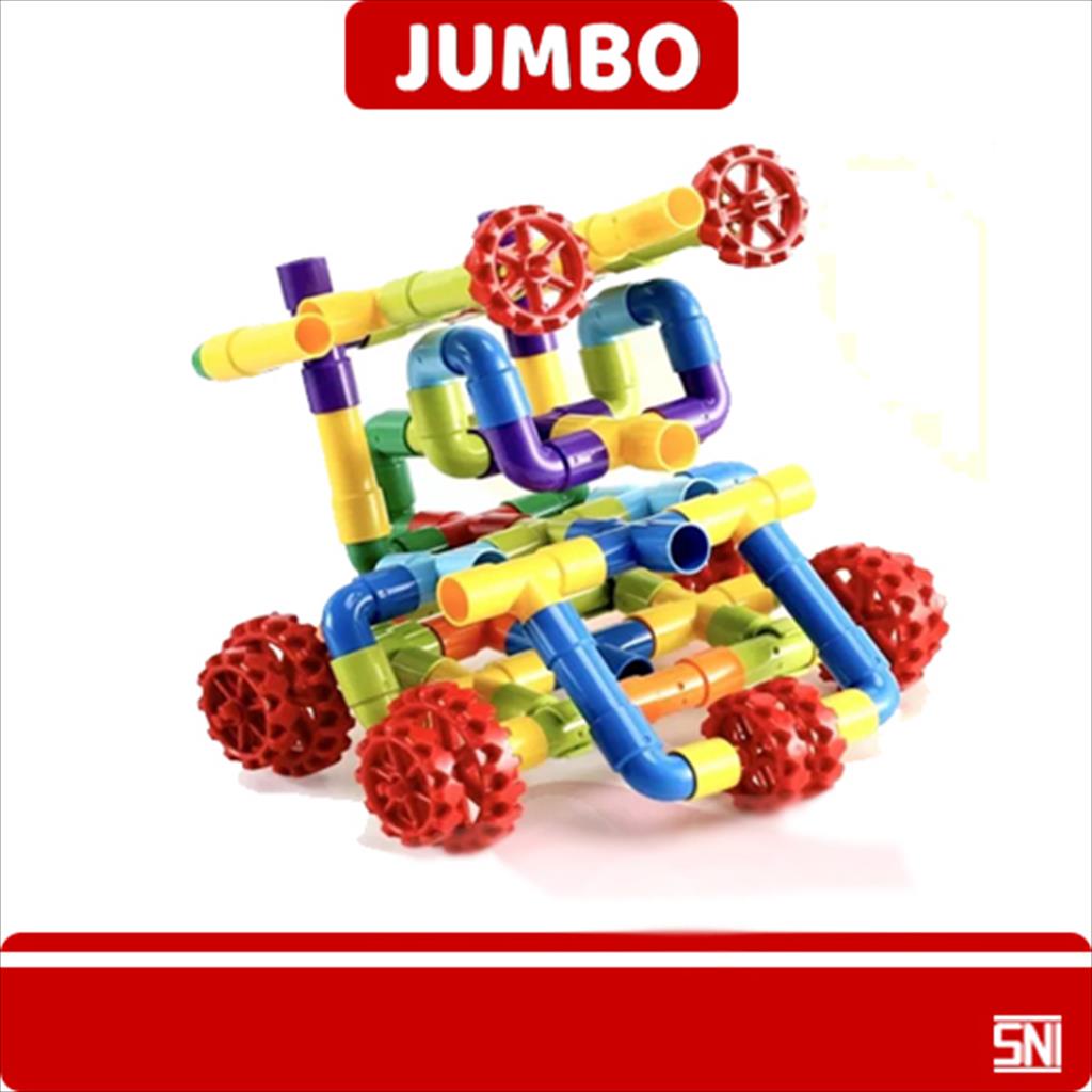 Mainan Anak Edukasi Blok Pipa Jumbo/Education Toys Block Pipa Jumbo