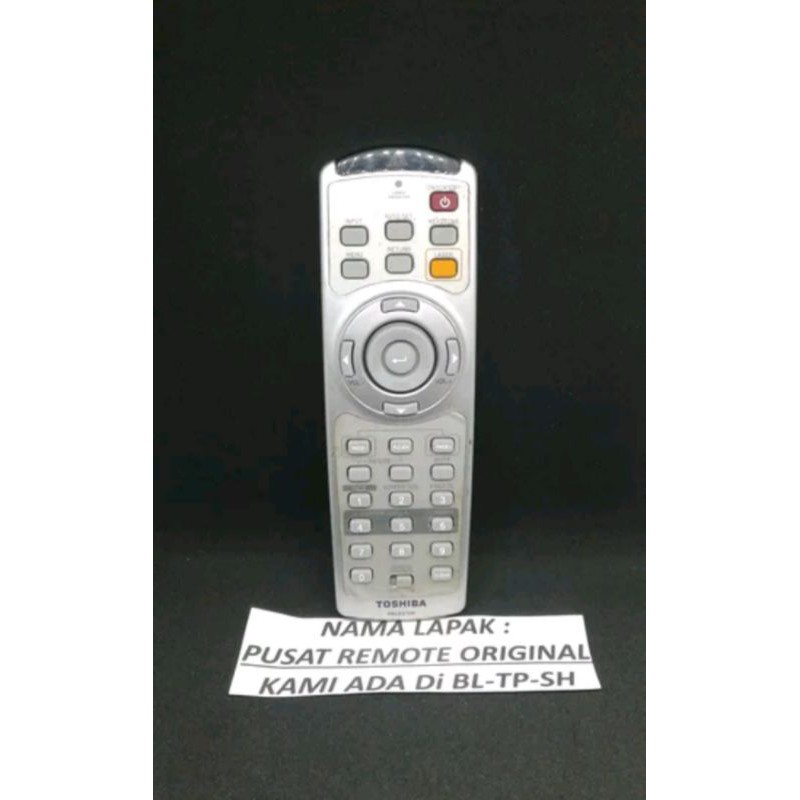 REMOTE REMOT PROYEKTOR TOSHIBA PROJECTOR ORIGINAL ASLI