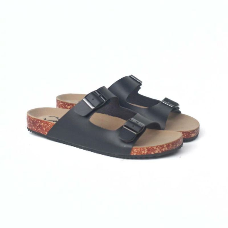 CRAFTS x LIRPA Sandal Pria Sendal Slide Pria Sandal Kasual Trendy Brown Navy Black