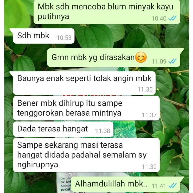 Kayu Putih Plus herbal El Kahfi Original pelega sesak nafas