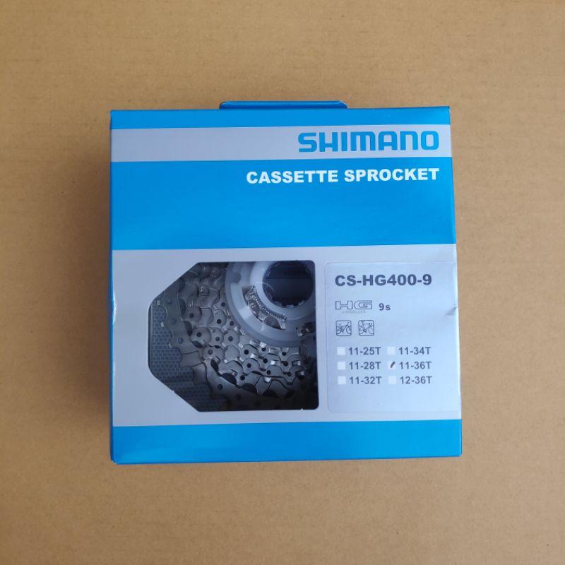 Sprocket Cassette Shimano HG400 9 Speed 11-36T