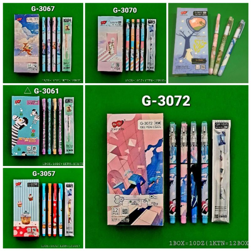 

(12Pc+1Pc isi Free) Zxi hin // Bulpen Zhi xin // Lovein // Bp gel Lovein