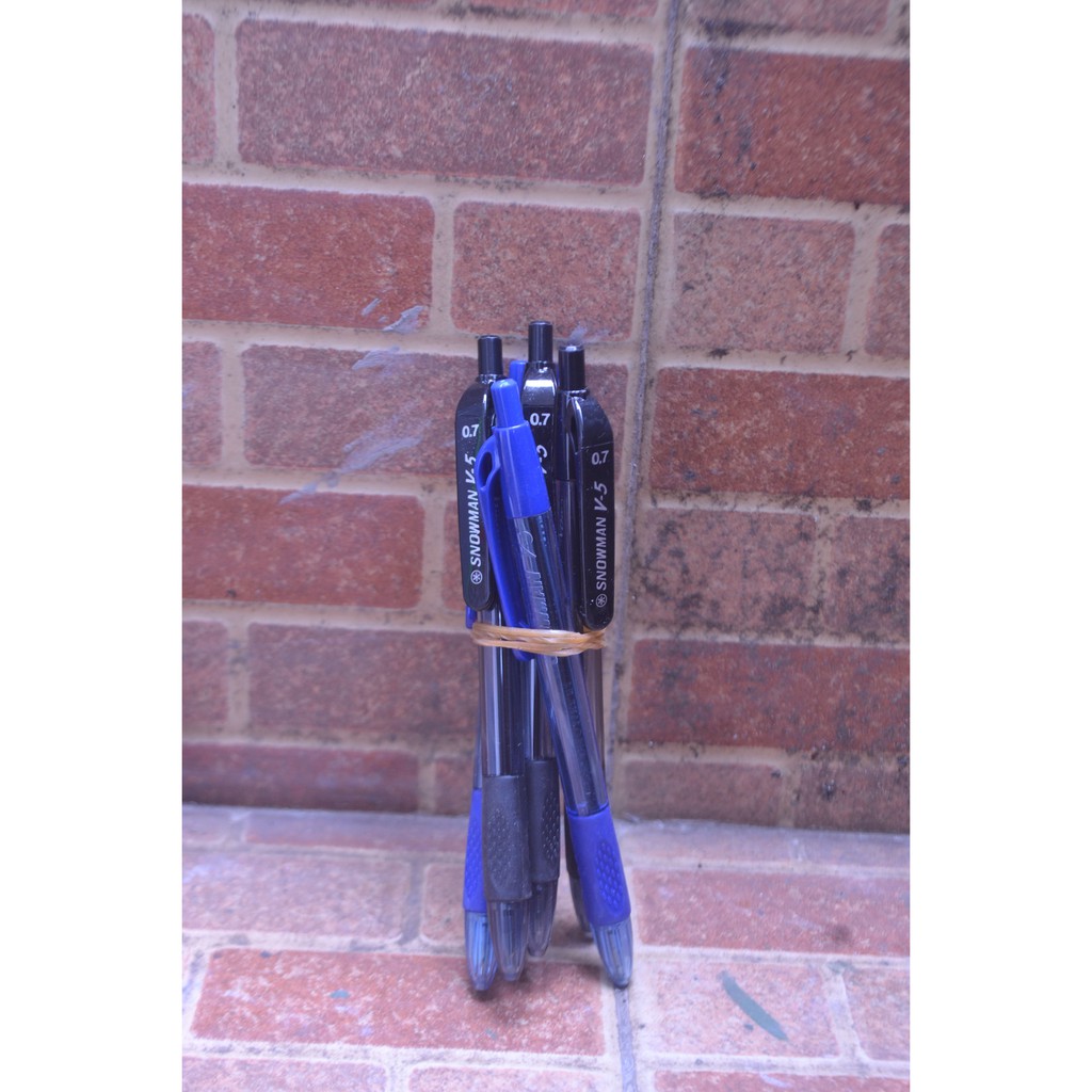 

Pulpen Snowman V-5 Warna Biru (Satuan)