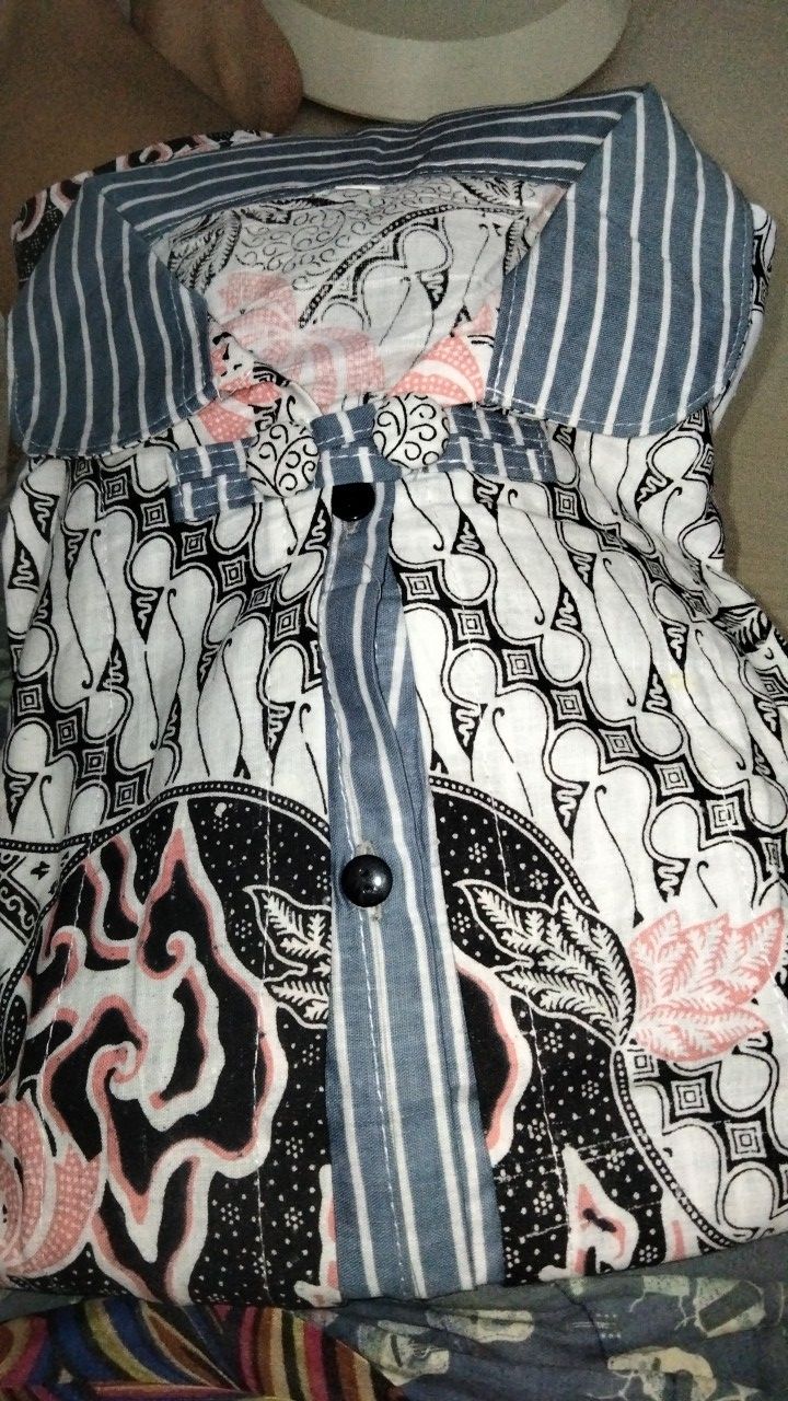 Tey-17 Batik Wanita Asj Sa Hrb026 Kenongo Kemeja Tosca Pendek