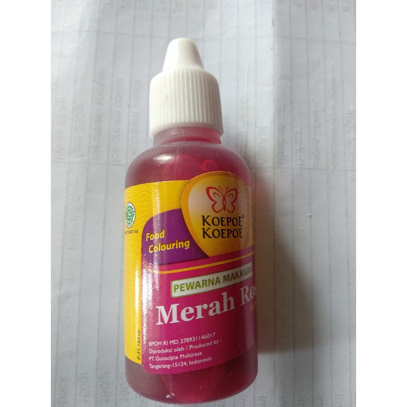 

Pewarna Merah Rose 30 ml Koepoe