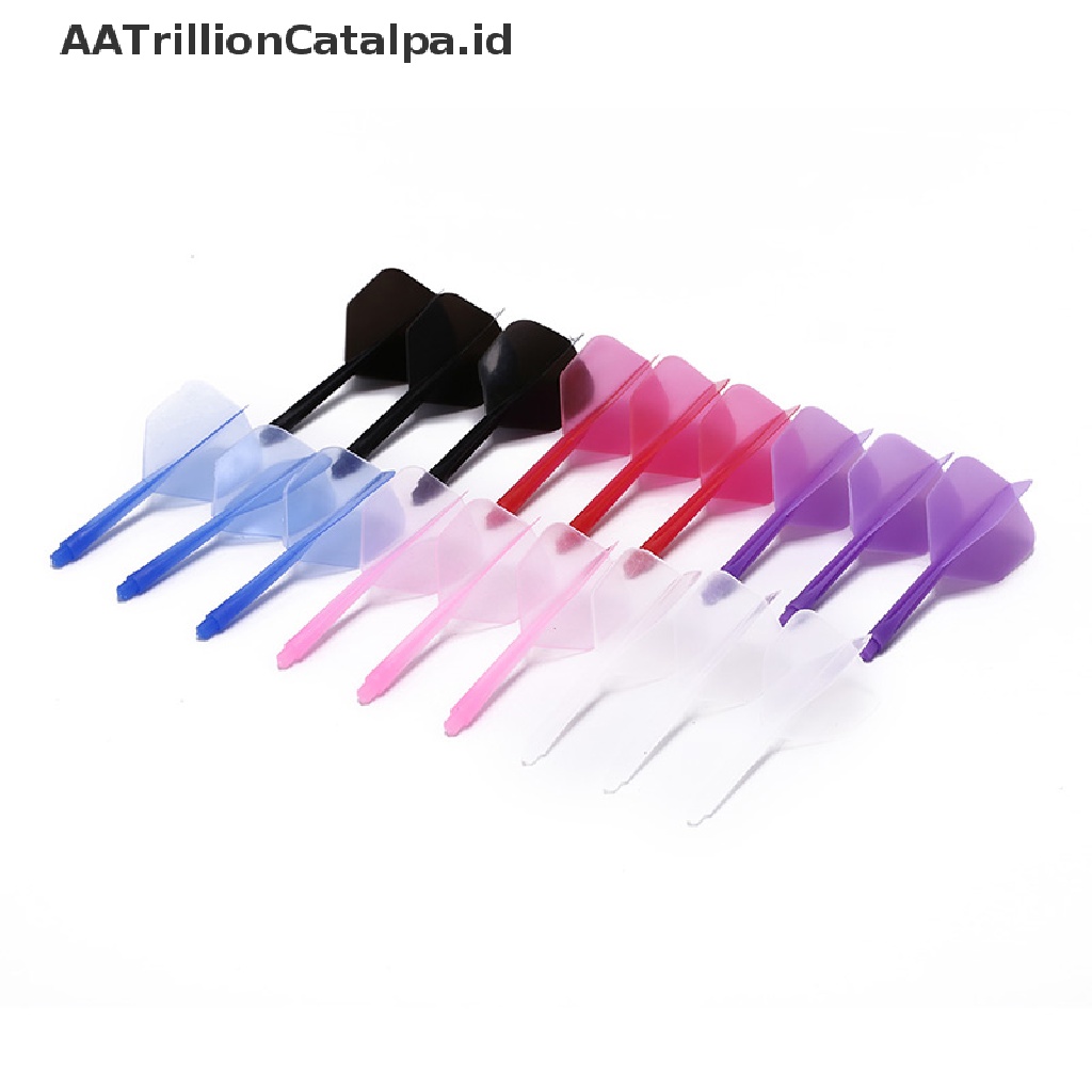 Aatrillioncatalpa 3pcs Ekor Anak Panah dart Profesional 2ba Bahan Plastik Lembut Tahan Lama