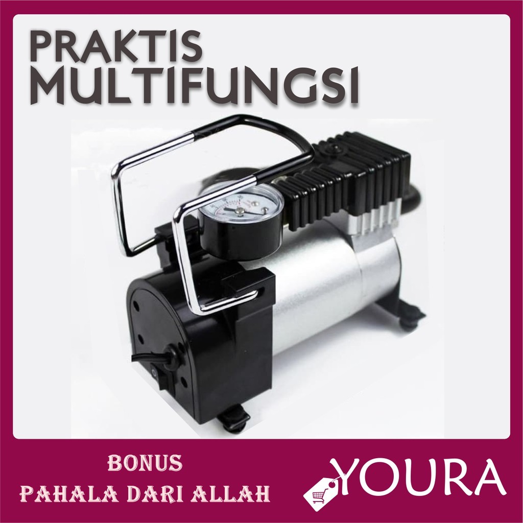 Pompa / Pompa angin elektrik portable / pompa ban / pompa angin / pompa ban mini