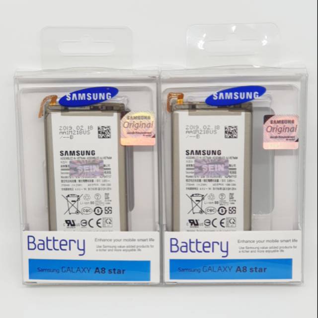 dc88 - Baterai Samsung Galaxy A8 STAR EB-BG885ABU Original SEIN 100% Battery Batere Batre Batt Bat