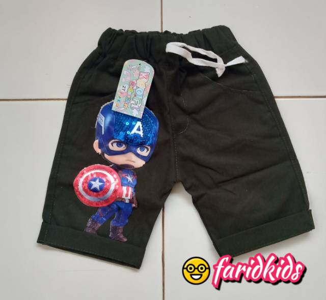 (COD)HOTPANTS SUPER HERO LED(2-5 thn)