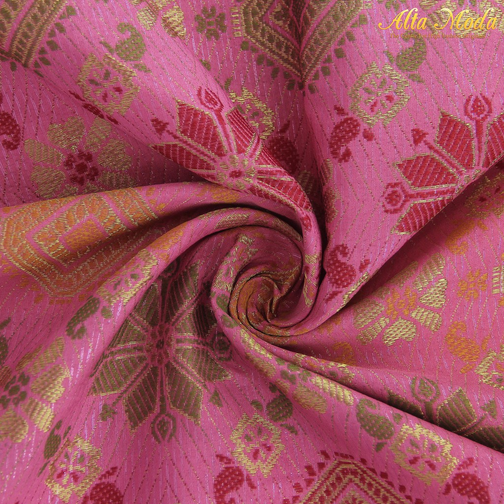 

Alta Moda Songket Motif Palembang Bunga Snow Warna Pink (1M)