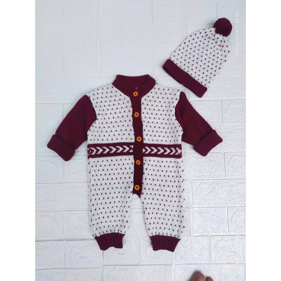 JUMPER RAJUT VOLCADOT 0-6 bulan/Jumper Bayi/Jumper Bayi UNISEX/Jumper Bayi Perempuan/Jumper Bayi Laki-laki