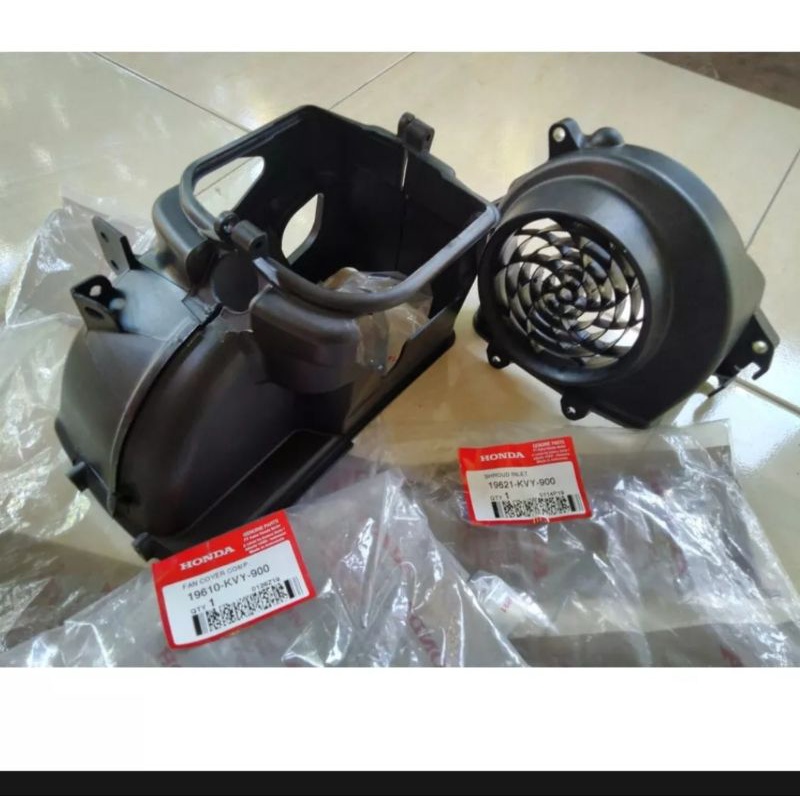 paket cover blok mesin set beat kvy karbu spacy scoopy karbu original