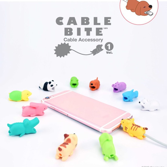 Cable Bite Animal Pelindung Kabel USB lucu Cute