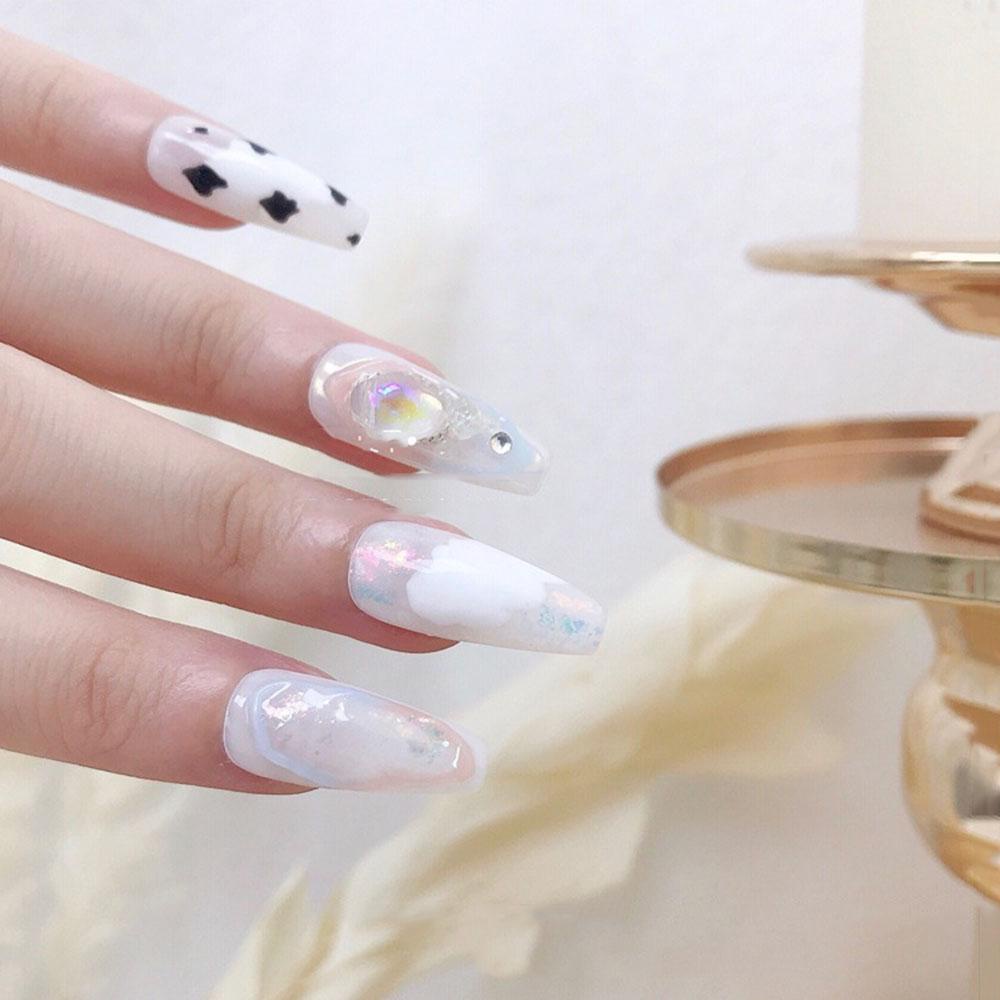 AUGUSTINA Agustina Aurora Batu Kristal Glitter Symphony Tidak Teratur Permata DIY Nail Art Ornamen