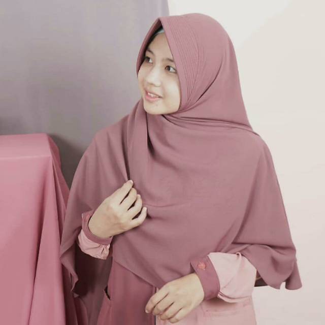 [PRELOVED] Khimar Zipper Grape Smothie