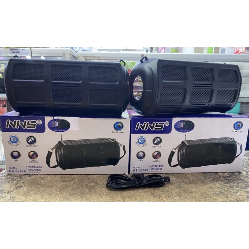 SPEAKER BLUETOOTH JBL NNS NS-S300S SOLAR PANEL FM RADIO WIRELESS