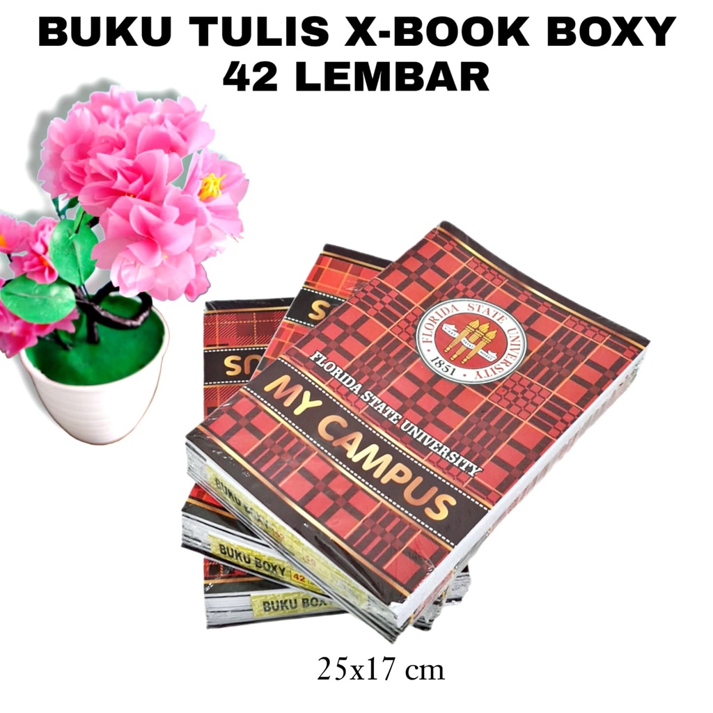 

mh SOS Buku Tulis X-Book BOXY/Besar/Panjang 42 Lembar (8bk) BBoss / Buku Catatan / Buku Sekolah
