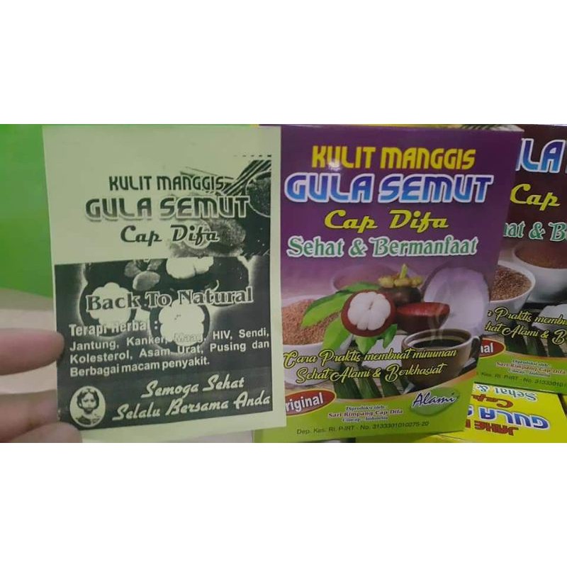 

NEW BUBUK GULA SEMUT CAP DIFA RASA KULIT MANGGIS 100% ORIGINAL | GULA JAWA