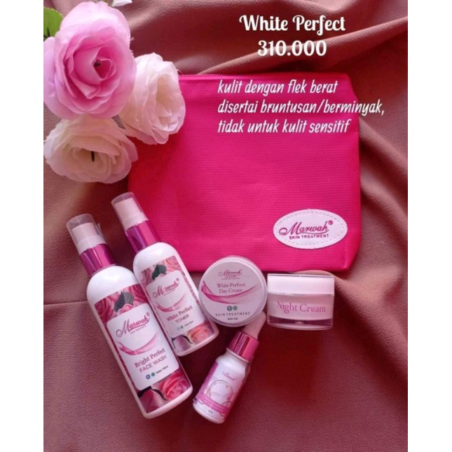 MARWAH WHITE PERFECT Paket Cream Wajah Perawatan Wajah Premium