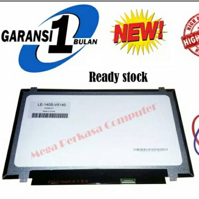 LED LCD Layar Screen Laptop 14 Inch 30 Pin Slim Tipis ORIGINAL GARANSI TUKAR BARU