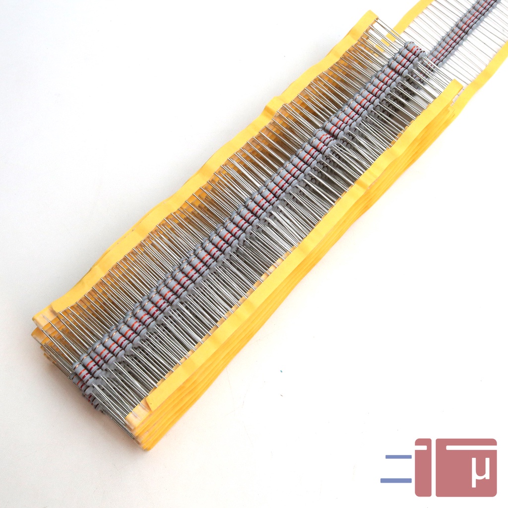 x10 Resistor 12K 1W Metal Oxide 5% Taiwan Kaki Tembaga