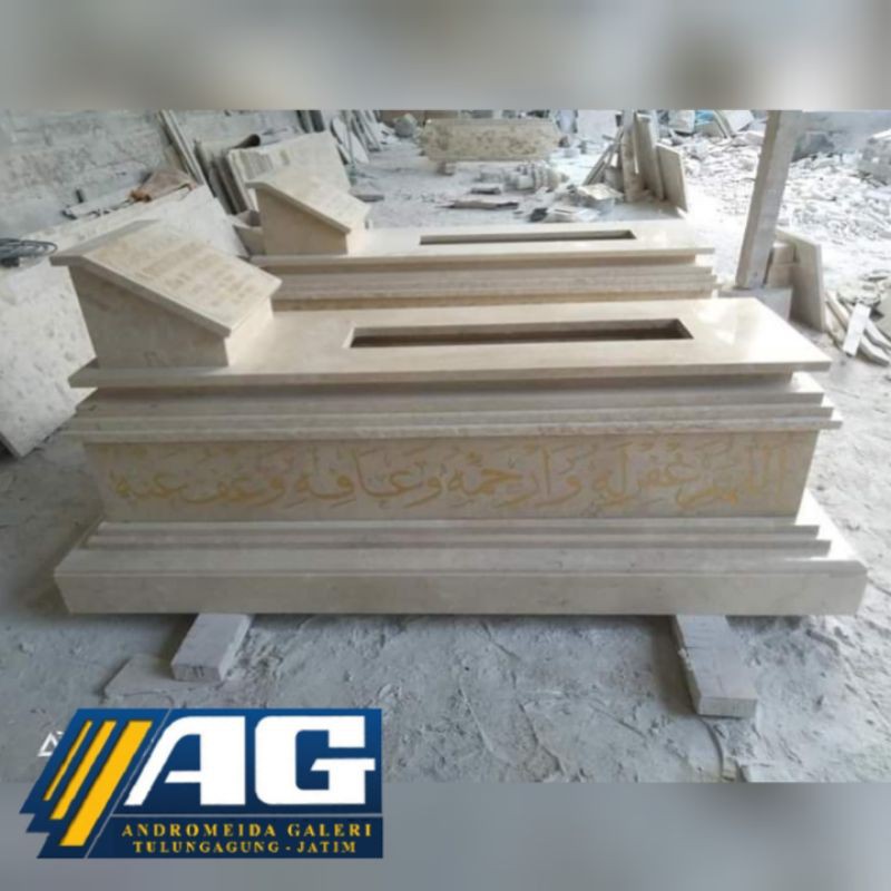 kijingan marmer pondasi kaligrafi + ongkir area Jawa