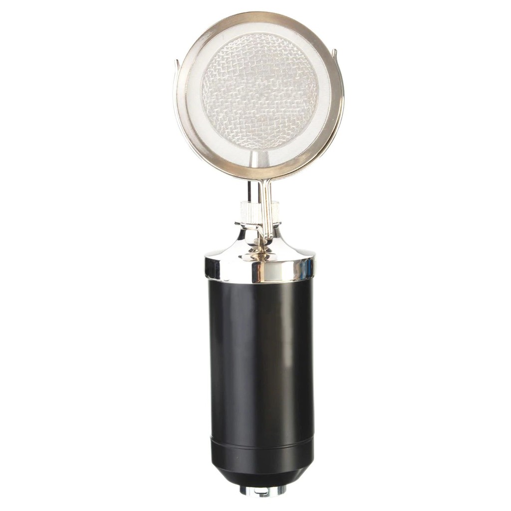 Mic Condensor Taffware BM 8000 with Shock Proof Mount and Anti Wind Pop Filter BM8000