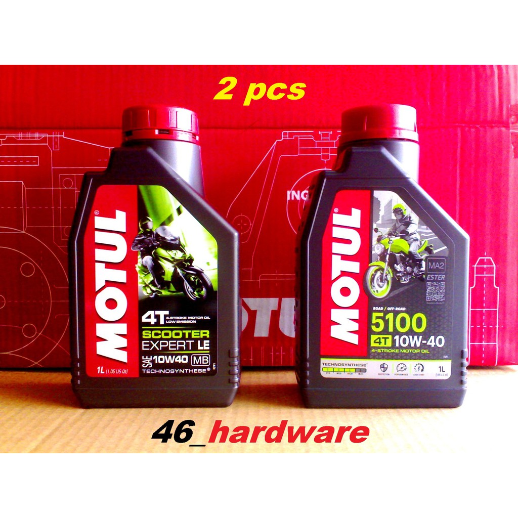 MOTUL SCOOTER EXPERT LE 1L OLI MATIC & MOTUL 5100 TECHNOSYNTHESE ESTER - 46_hardware