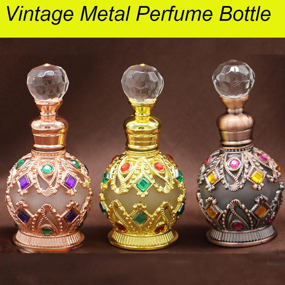 Agustinina Botol Kosong Fashion Kualitas Tinggi Gaya Arab Gaya Timur Tengah Vintage Botol Parfum