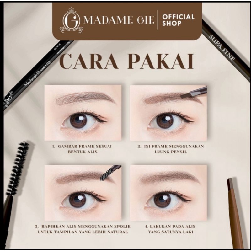 MADAME GIE SUPAFINE EYEBROW MECHANIC/PENSIL ALIS MATIC