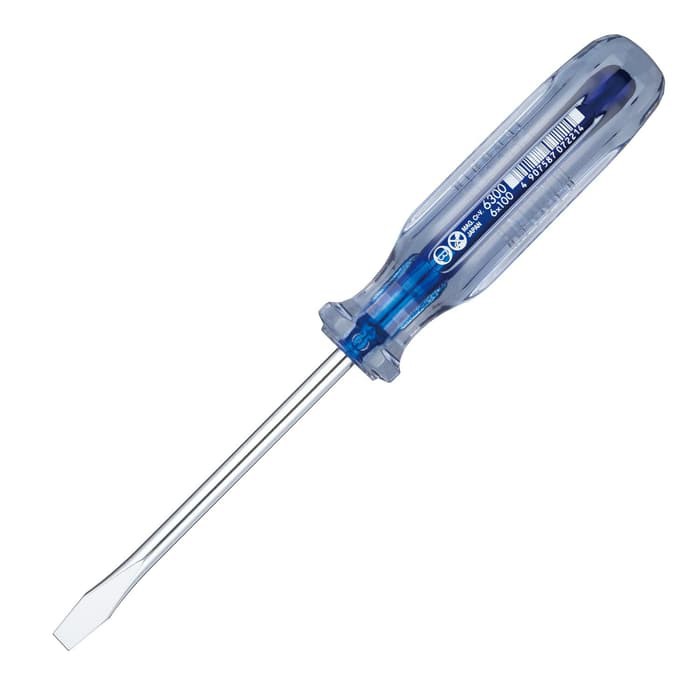 Obeng Vessel 6300 - Slotted 6x100mm - Crystaline Screwdriver