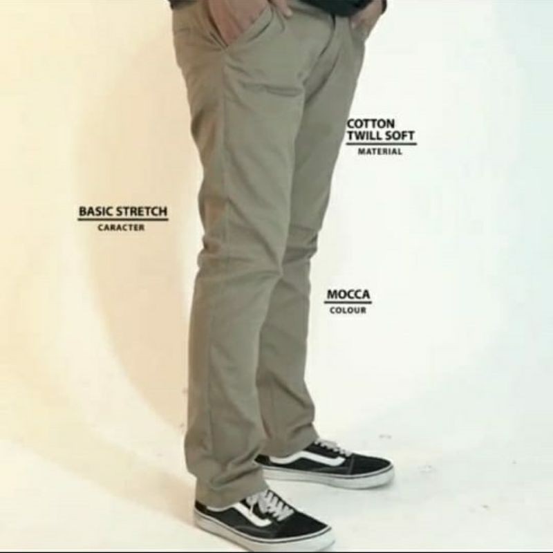 Celana Panjang Chino Pria formal bahan Cattun Combet Original l chinos formal Kantor