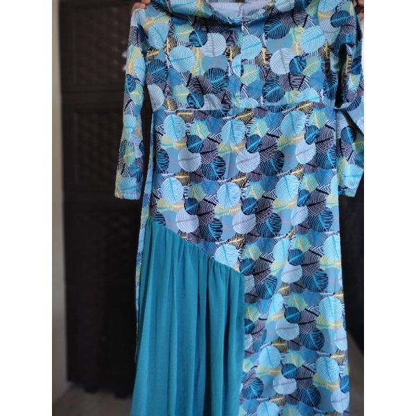 preloved baju dress lebaran pesta like new PLUS HIJAB