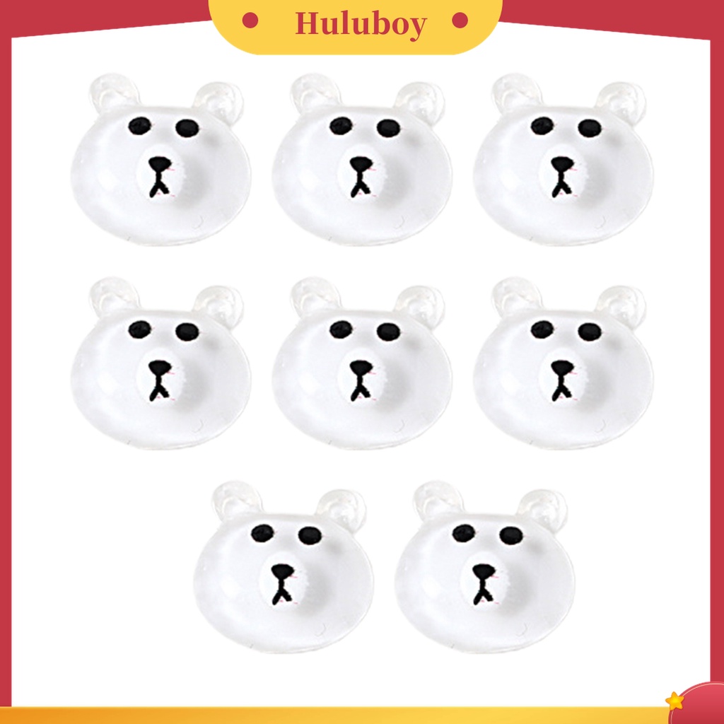 Huluboy Huluboy♡ 8pcs / Kantong Aksesoris Dekorasi Nail Art Universal Bahan Resin