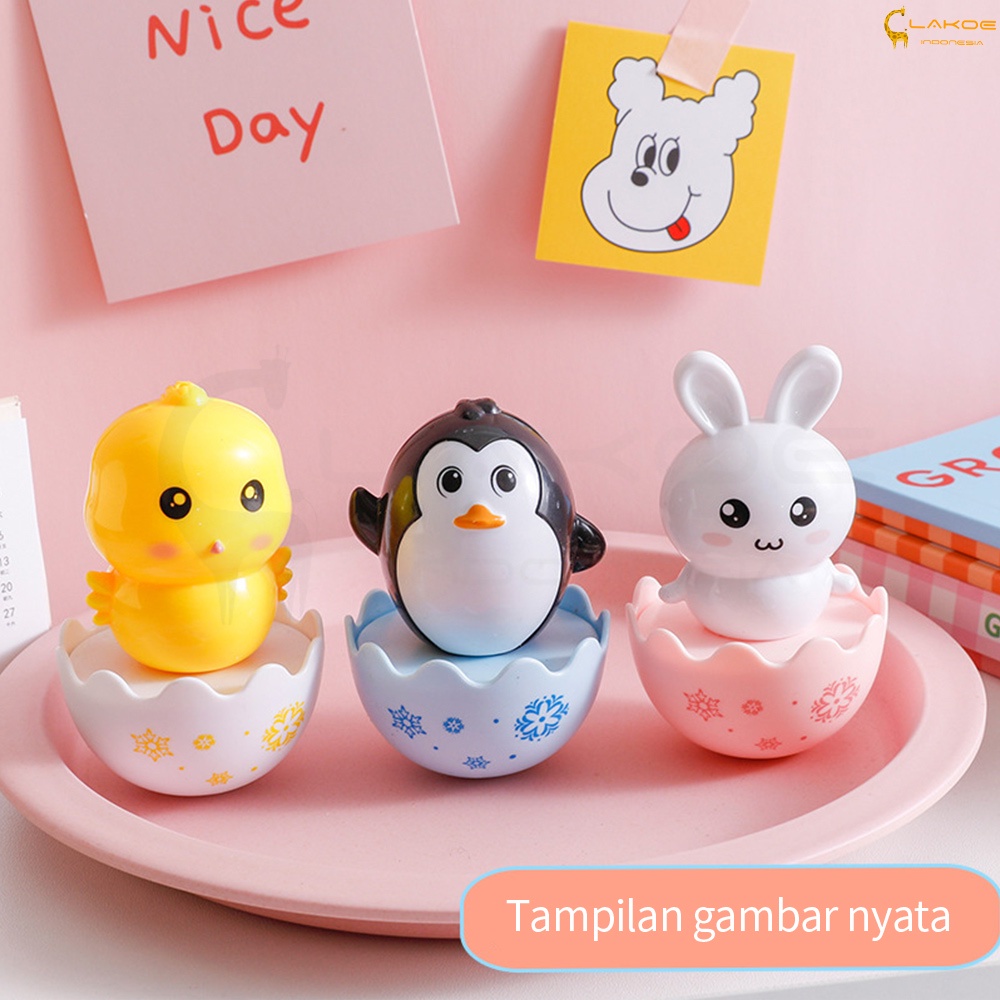 Mainan bayi kartun tumbler hewan