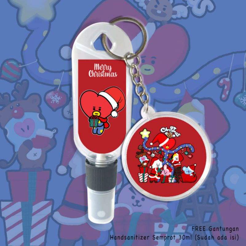 FREE GANTUBGAN KUNCI!! HAND SANITIZER NATAL BT21 COOKY/TATA/KOYA/RJ/CHIMMY/SHOOKY/MANG