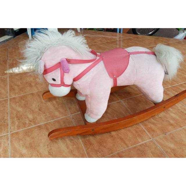 (Preloved) Kuda Goyang Unicorn Pink