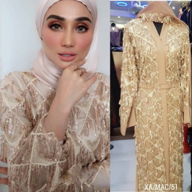 Abaya pesta bling2 original dubai