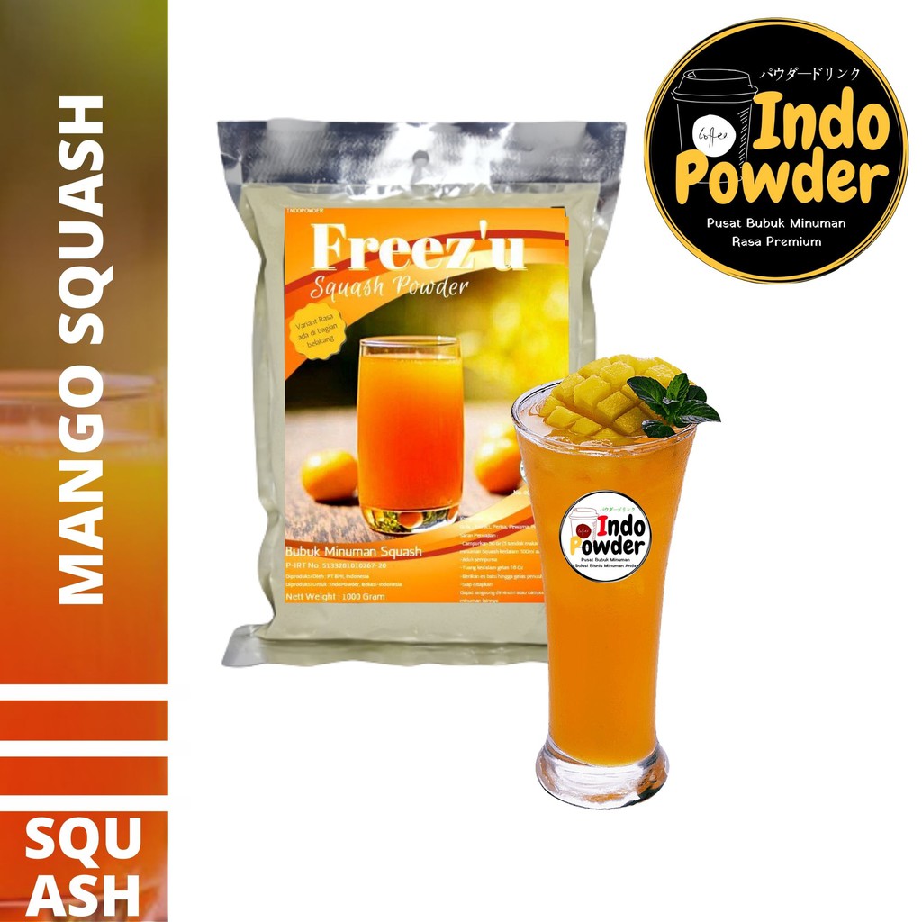 SQUASH Bubuk Minuman MANGGA 1Kg - Bubuk MANGGA 1Kg - MANGGA SQUASH POWDER - MANGGA Bubuk 1Kg