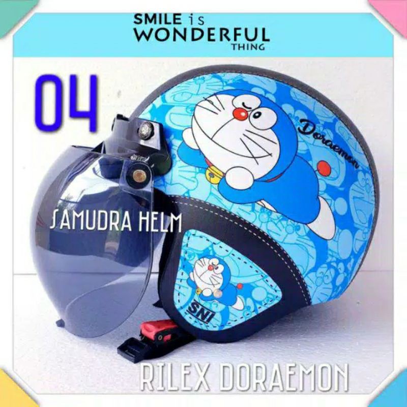 Helm bogo dewasa Helm kulit karakter Helm halfface cewek