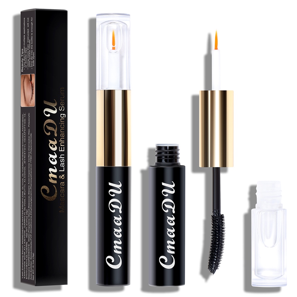 CMAADU MASCARA &amp; LASH ENHANCING SERUM 2IN1 Maskara Waterproof